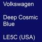 Preview: Volkswagen, Deep Cosmic Blue, LE5C (USA).